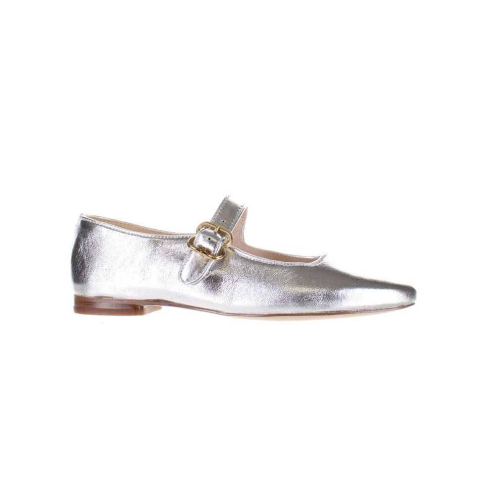 Sam Edelman Metallic Silver Mary Jane Flats